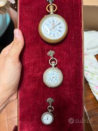 Lotto 3 orologi da tasca antichi/vintage