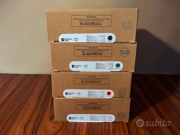 4 Filamenti PLA Originali Bambu Lab (Refill)