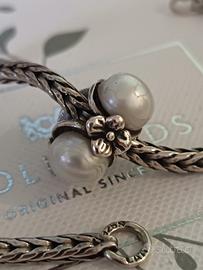 Charm Trollbeads  tripla perla 