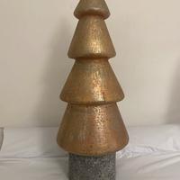 Albero in vetro con base in pietra