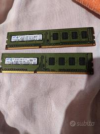 RAM Samsung DDR3 4 GB (2×2 GB) 1333 MHz