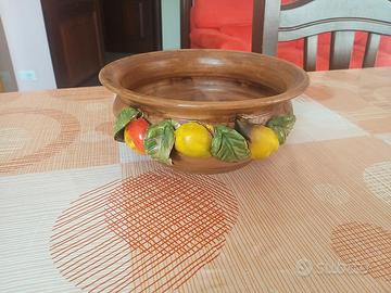 VASO IN TERRACOTTA PORTAOGGETTI/PORTAFRUTTA