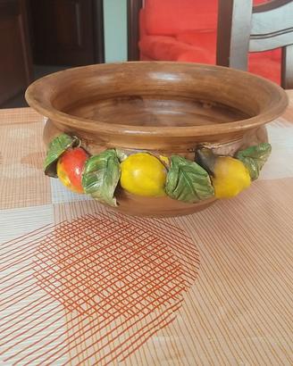 VASO IN TERRACOTTA PORTAOGGETTI/PORTAFRUTTA
