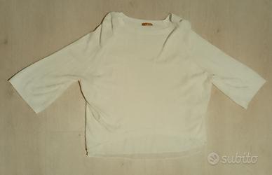 Maglia maniche a 3/4 bianca Sunway Milano taglia M