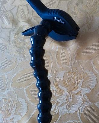 Asta microfonica a pinza snodabile
