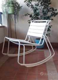 2 dondoli tutti in acciaio bianco 
