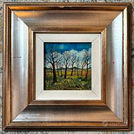 Quadro naïf italiano XX secolo  – Dipinto firmato