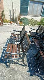 SEDIE IN GHISA DA GIARDINO 