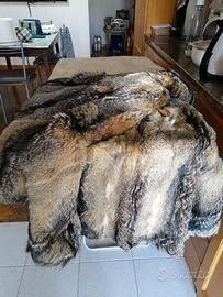 Copriletto in vera volpe di Patagonia 200cmx180