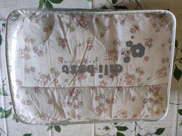 trapunta + paracolpi culla/lettino rosa