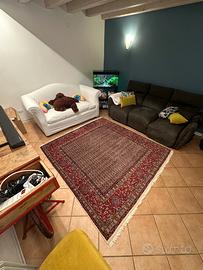 Tappeto persiano classico in lana rossa