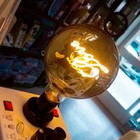 lampada Fumè con scritta love