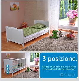 Lettino per bambini con materasso