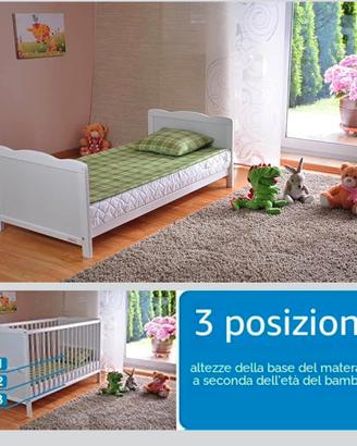 Lettino per bambini con materasso