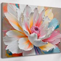 Stampa su tela 90x60 - Quadro Creatività in fiore