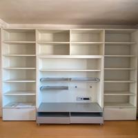 Parete attrezzata / libreria / tv