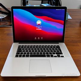 MACBOOK PRO MID 2015 15" RAM 16GB +2 CARICATORI