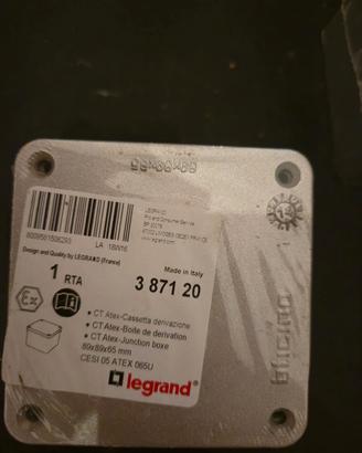 12x Cassetta derivazione Bticino Legrand Alluminio