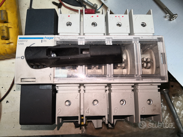 Interruttore sezionatore Hager 125Ampere