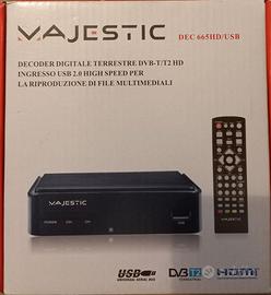 Decoder MAJESTIC DEC 665HD/USB digitale terrestre