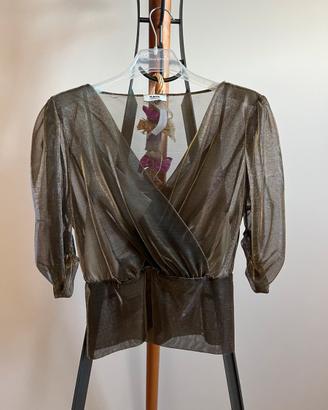 Blusa effetto trasparente