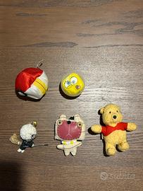 5 mini peluche