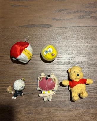 5 mini peluche