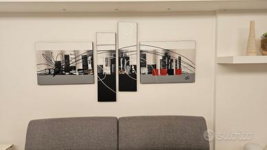 QUADRO MODERNO composizione 3 pezzi