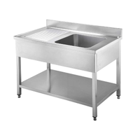 Lavello  1 vasca con base 120 x 70 x 90 cm