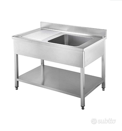 Lavello  1 vasca con base 120 x 70 x 90 cm