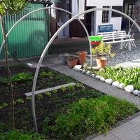 2 tubi plastica resistente per serra giardino