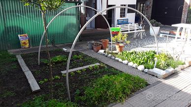 2 tubi plastica resistente per serra giardino