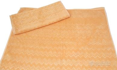 MISSONI SET ASCIUGAMANI CHEVRON VINTAGE GHOST T62