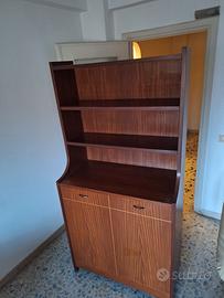 Libreria Vintage con  letto  singolo 