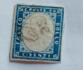 Antichi stati Sardegna- francobollo 15Aa