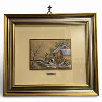 Set quadri bassorilievo in argento