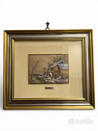 Set quadri bassorilievo in argento