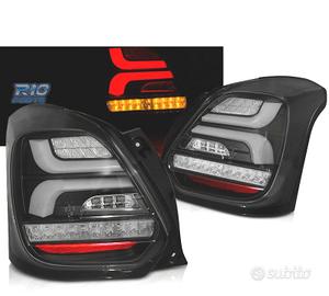 FANALI SUZUKI SWIFT 17- BARRE LED DINAMICHE NERE