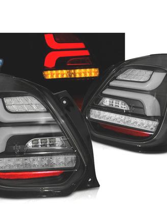 FANALI SUZUKI SWIFT 17- BARRE LED DINAMICHE NERE