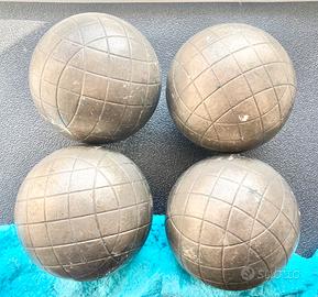 4 bocce professionali in ferro + pallino
