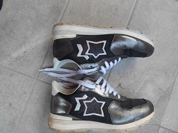 belle scarpe Atlantic Stars n 45 nero e silver 