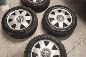 Cerchi in lega Polo IV 5x100 con gomme seminuove