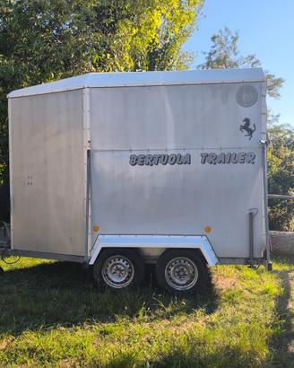 Trailer rimorchio cavalli 1 posto e mezzo