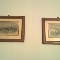 Coppia di piccoli quadri con marine dell''800