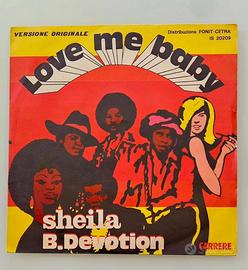 Sheila B Devotion Love Me Baby LP 45 Giri 1977