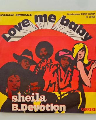 Sheila B Devotion Love Me Baby LP 45 Giri 1977