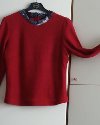 Blusa rosso scuro.  Tg. M/44  - Nuova