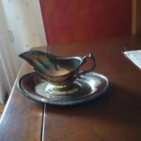 Salsiera in silver plate 