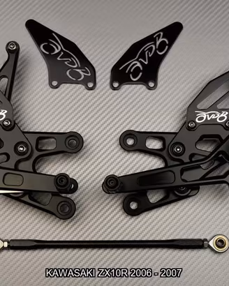 Pedane arretrate KAWASAKI ZX10R 2006 - 2007