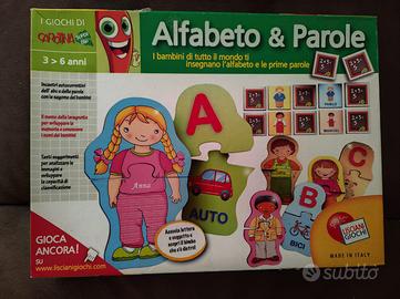 Gioco educativo alfabeto e parole